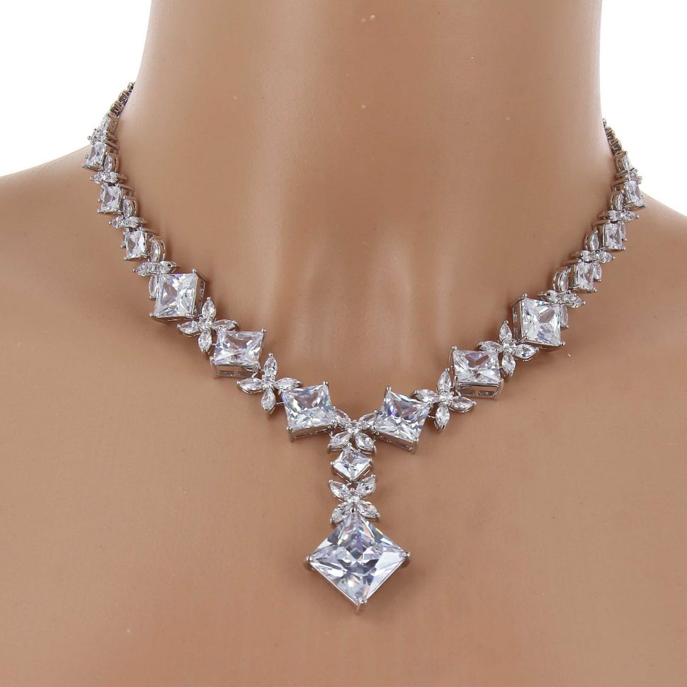 Collier femme, Coeur en strass, XS-2259