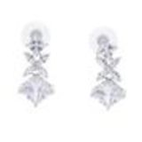 Parrure Collier et Boucles d'oreilles femme Cristal de Zirconium Swarovski doré à l'OR, RINA