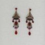 Boucles d'oreilles créole strass 50mm Gerda