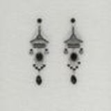 Boucles d'oreilles créole strass 50mm Gerda