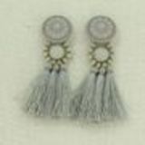 Boucles d'oreilles à pompons frange MELINA