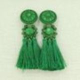 Hanging fringed tassel earrings, MELINA