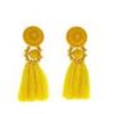 Hanging fringed tassel earrings, MELINA