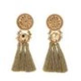 Hanging fringed tassel earrings, MELINA