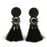 Hanging fringed tassel earrings, MELINA