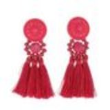 Hanging fringed tassel earrings, MELINA