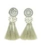 Hanging fringed tassel earrings, MELINA