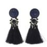 Hanging fringed tassel earrings, MELINA