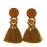 Hanging fringed tassel earrings, MELINA