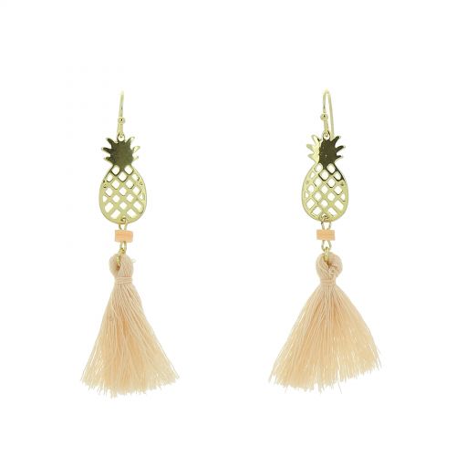 Boucles d'oreilles pendantes Ananas, SANDRA