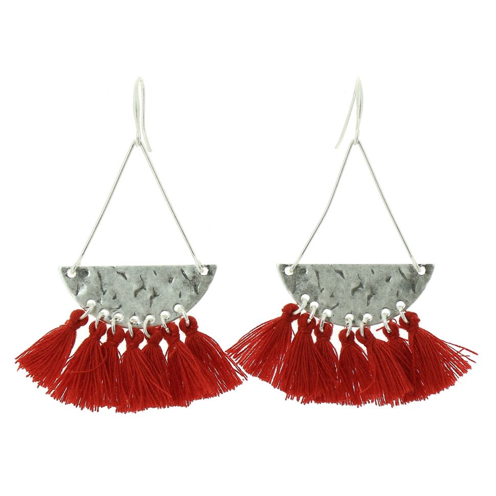 Tassel hanging dangle earring, OLIVIA