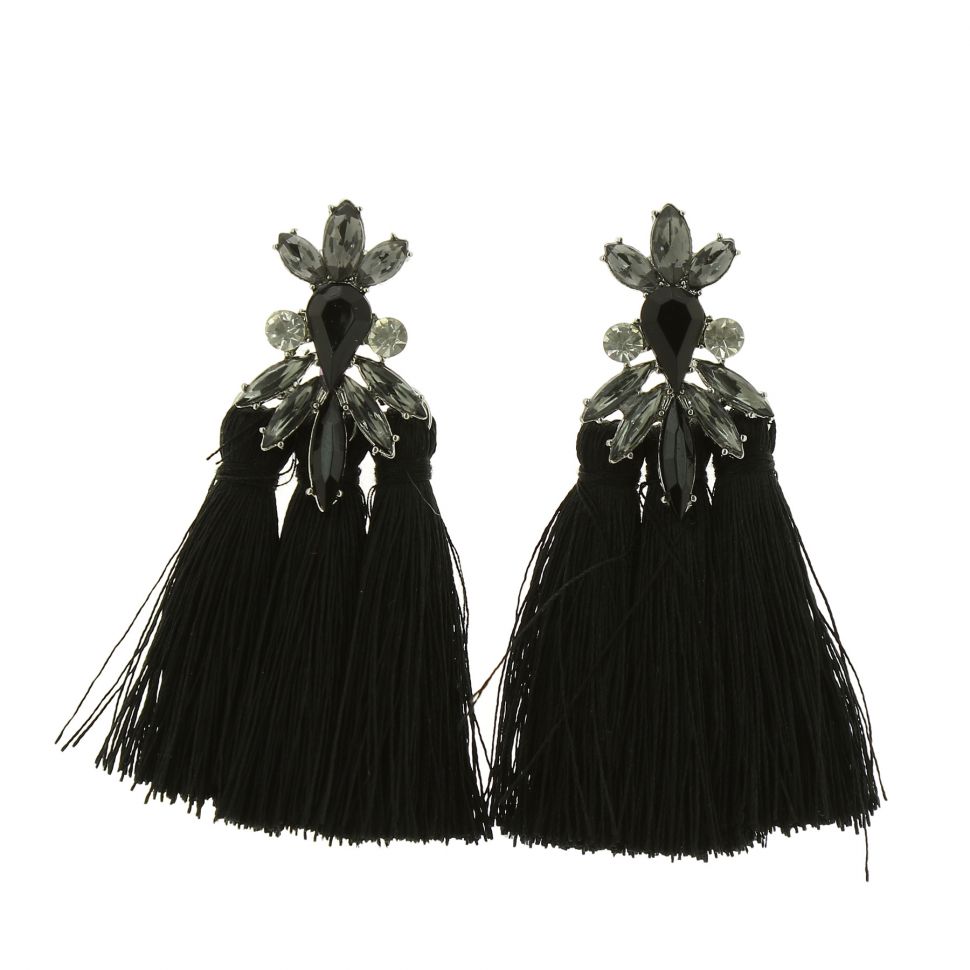 Hanging fringed tassel earrings, SOPHIA