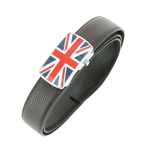 Ceinture cuir doublé cuir pour homme, drapeau anglais LUIS