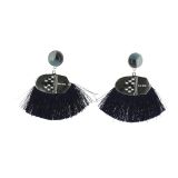 Boucles d'oreilles à pompons frange GEORGETTE