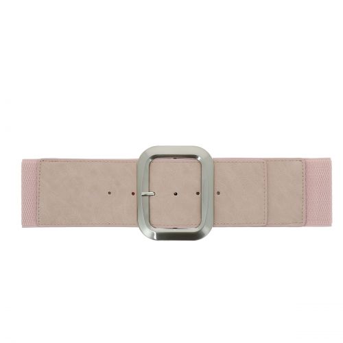 Wide, elastic and leatherette women's belt, VALERE