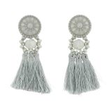 Hanging fringed tassel earrings, MELINA