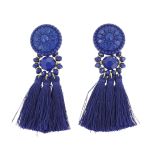 Hanging fringed tassel earrings, MELINA