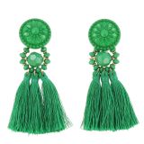 Hanging fringed tassel earrings, MELINA