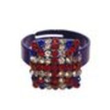 grossiste Bague carre, drapeau anglais