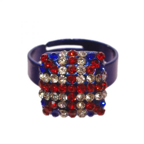 grossiste Bague carre, drapeau anglais