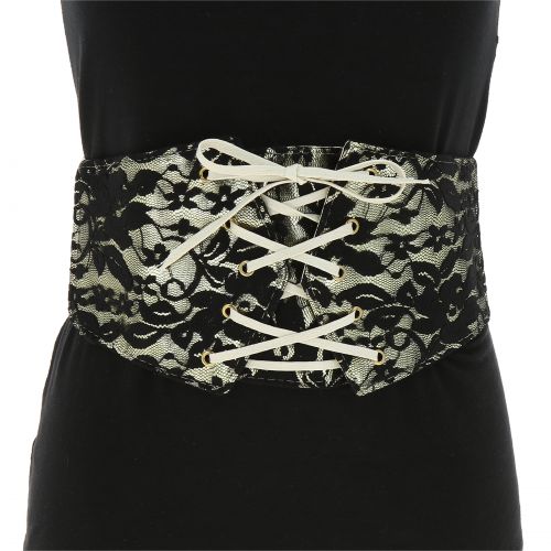 Lace Wide Waist Elasticated Woman Corset Belt, AUGUSTINE