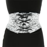 Lace Wide Waist Elasticated Woman Corset Belt, AUGUSTINE