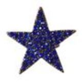 Bague métal étoile XL, BA16 Bleu cyan - 1422-5234