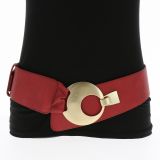 Ceinture large femme boucle ronde croisé VANESSA