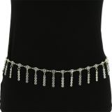 Cinturón Cadena de colgante de diamantes de imitación para mujeres, SALLY