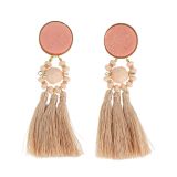 Hanging tassel earring, PAULINE