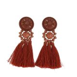 Hanging fringed tassel earrings, MELINA