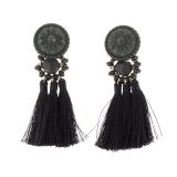 Hanging fringed tassel earrings, MELINA