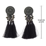 Hanging fringed tassel earrings, MELINA