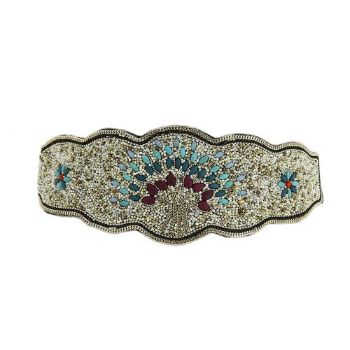 Women'S Fashion Lady Tree Of Life Handmade Mosaic Wide Belt, LUCILE