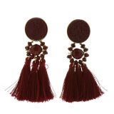 Boucles d'oreilles à pompons frange PAULINE