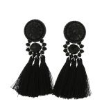 Boucles d'oreilles à pompons frange MELINA