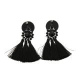 Hanging fringed tassel earrings, MELINA