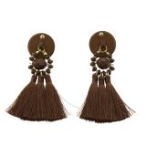 Hanging fringed tassel earrings, MELINA