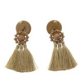 Hanging fringed tassel earrings, MELINA