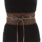 FLORITA Lace large waist obi belt