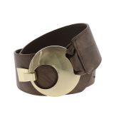 Ceinture large femme boucle ronde croisé VANESSA