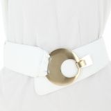 Ceinture large femme boucle ronde croisé VANESSA