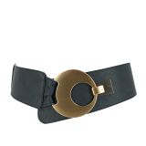 Ceinture large femme boucle ronde croisé VANESSA