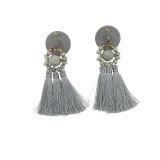 Hanging fringed tassel earrings, MELINA