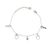 Bracelet femme en acier inoxydable, menotte, clef, CRISTIE