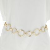 Woman's Lady Fashion Metal Chain Style Belt, LAURRAINE