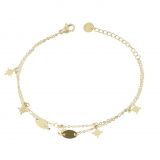 Pulsera de acero inoxidable para mujer, KIMBERLY