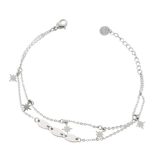 Bracelet femme "étoile polaire" en acier inoxydable, EMA