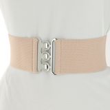 Ceinture femme élastique large à boucle 3 boutons, GLORIA Fabriqué en France