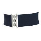 Ceinture femme élastique large à boucle 3 boutons, GLORIA Fabriqué en France